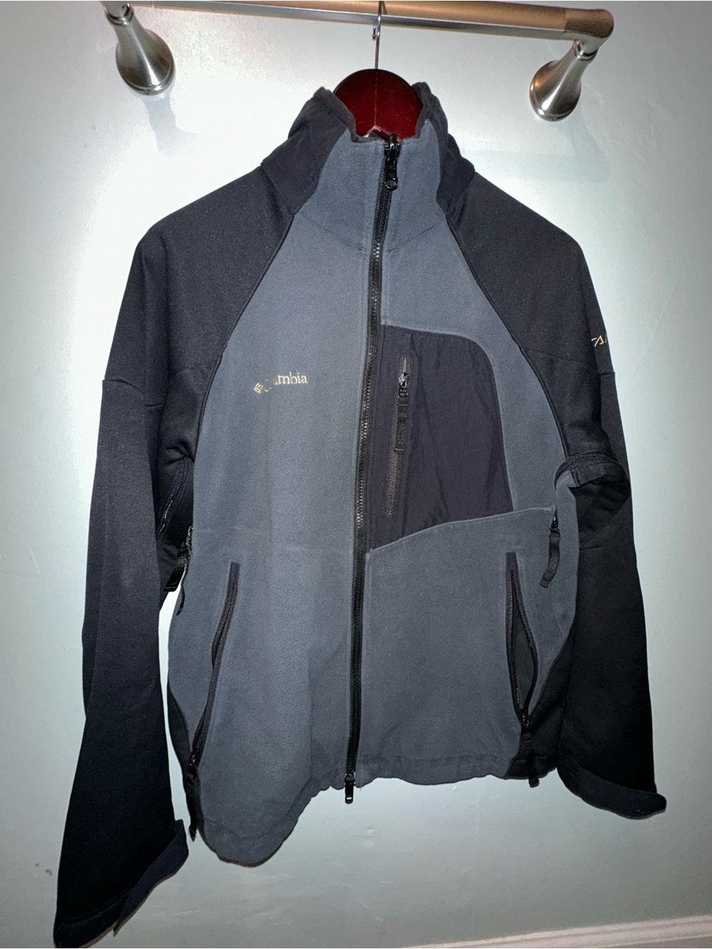Columbia Two-Tone Gray and Black Performance Jacket